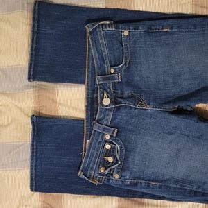 Jeans, pants, blue, denim, true religion, bootcut, flare, low-rise